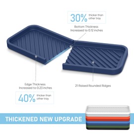 EG-SIPRO Silicone Sink Organizer Tray, 2-Pack, SASA Color, Unisex