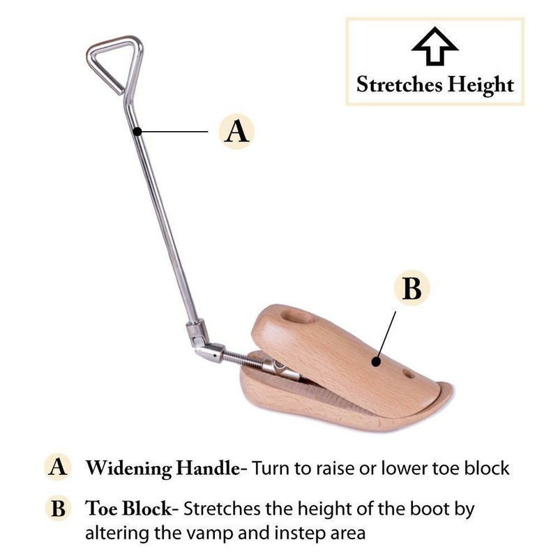 FootFitter Professional Boot Vamp / Instep Stretcher, Women's Large (9.5