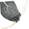 Healeved 5pcs Cotton and Linen Drawstring Storage Pouch for Travel