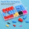 110PCS Silicone Rubber Tapered Plug, Coldairsoap High-Temperature Resistant Rubber Stoppers