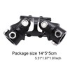 Ronyme 3/4" x 3/4" Double Steering U Joint Black Easy