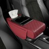 Car Center Console Armrest Storage Box with Heightening Cushion and