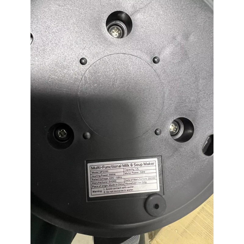 Evoro MF2201 Black Stainless Steel Nut Milk Maker Machine 40