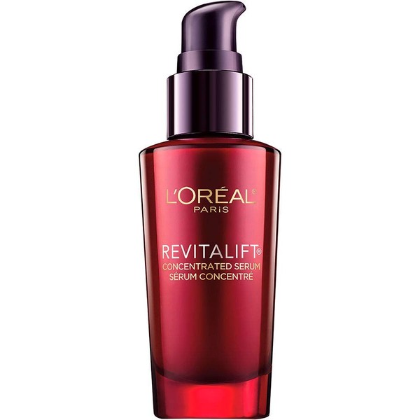L'Oreal Paris Skincare Revitalift Triple Power Concentrated Face Serum Treatment with Hyaluronic Acid and Pro-Xylane, Hyaluronic Acid Serum, Anti-Aging Facial Serum to Repair Wrinkles, 1 oz