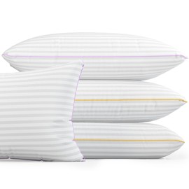 VAINOC Pillows Queen Size Set of 4,Breathable Hotel Collection Bed Pillows for Sleeping Medium Firm Down Alternative Microfiber Filled,20 x 30 Inches