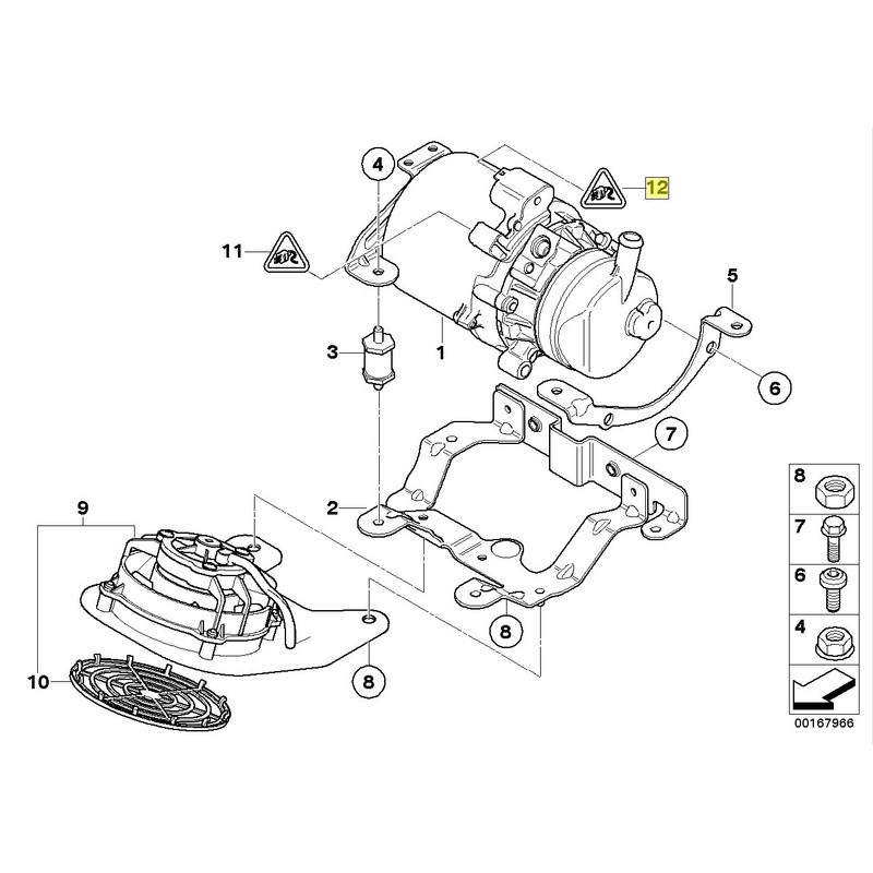 MINI R50 R52 R53 Power Steering Pump Plug Connector 2P
