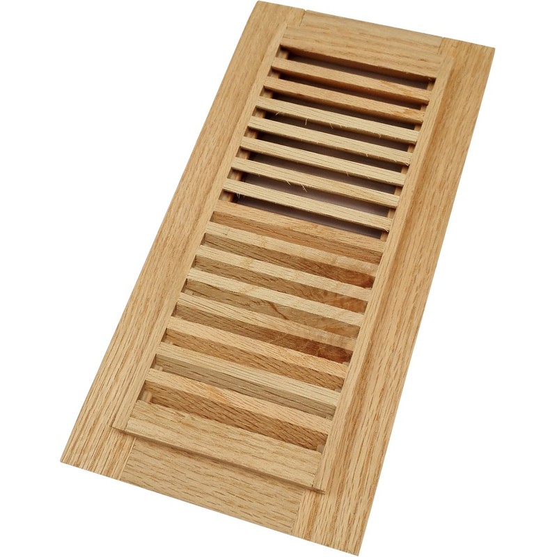 Homewell Red Oak Wood Floor Register Vent, Drop in Vent,
