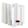 Smygoods White Paper Hot Cups, Paper Hot Cups with Lids,