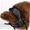 Healeved 2pcs Retro Hair Ties with Bow Checkerboard Pattern Non