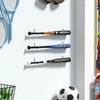 Josmimic Baseball Bat Holder Wall Mount: Black Bat Display Rack,