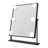 Danielle LED Hollywood Mirror- 6 Super Bright LEDs, Black