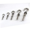 8Pcs M8 Stainless Steel Eye Bolt with Nut and Washers