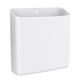 MoKo Magnetischer Fusselbehälter für Waschküche, Wäscheraum Organisation Fusselhalter mit Magnetischer Rückseite oder Wandhalterung Platzsparende Wäsche Aufbewahrung Waschmittel Pods Organizer, Weiß