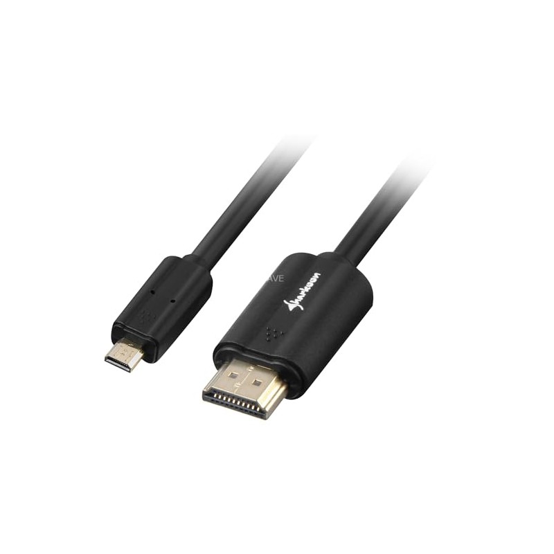 Sharkoon 1 m, HDMI/Micro HDMI 1 m HDMI Micro-HDMI Black