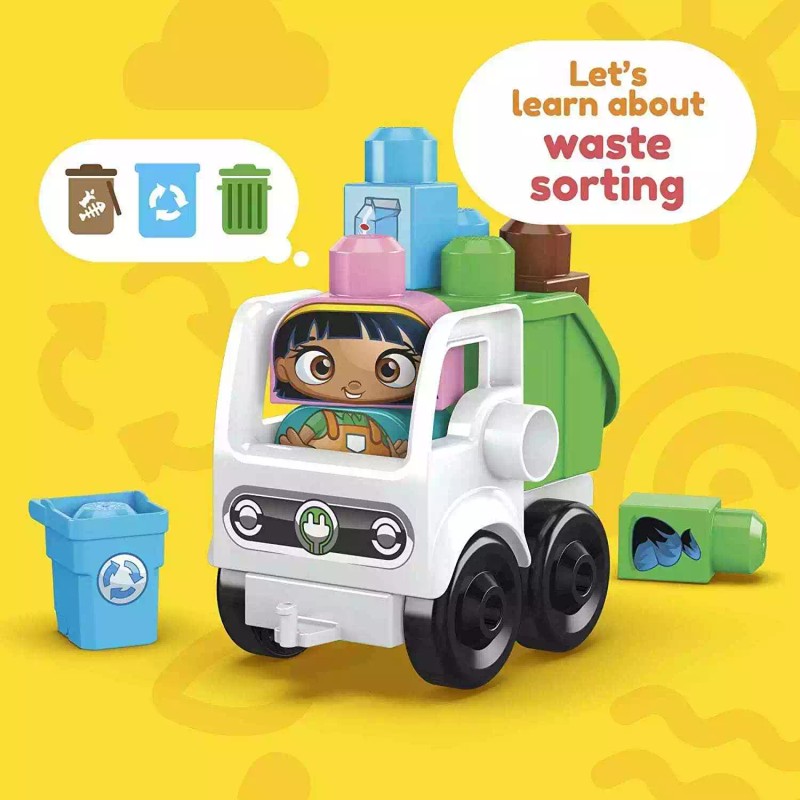 MEGA BLOKS Green Town Sort & Recycle Squad Building Set