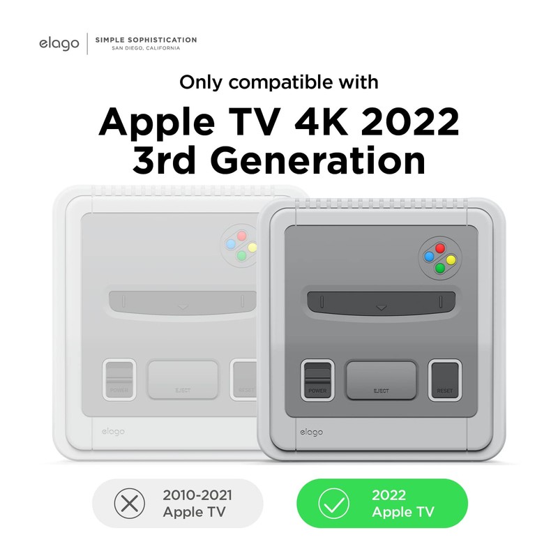 elago T4 Case Compatible with only Apple TV 4K 3rd