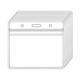 10PCS Plastic ID Card Holder,Name Tag Badge Holder. (10PCS Plastic ID Card Holder Horizontal, Clear Transparent, Waterproof ID Holders, Name Tag Badge Holder, Plastic ID Badge Card Pocket Holder.)