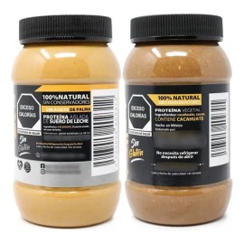 2 Pack Crema De Cacahuate Natural Whey Iso  Cacao Crunchy                                                                                             