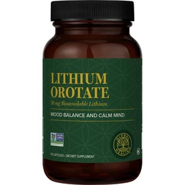Global Healing Lithium Orotate 60 Capsules – Supports Mental Clarity, Mood Balance & Cognitive Function, Daily Wellness Supplement