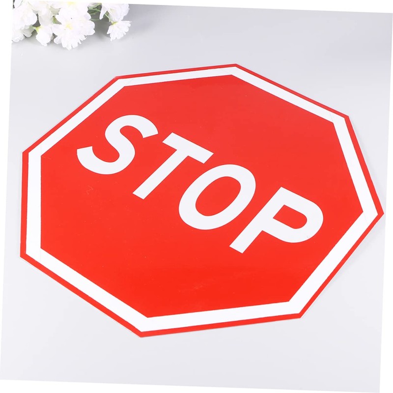 Tofficu 1pc Stop Traffic Sign Road Sign for Use Vintage