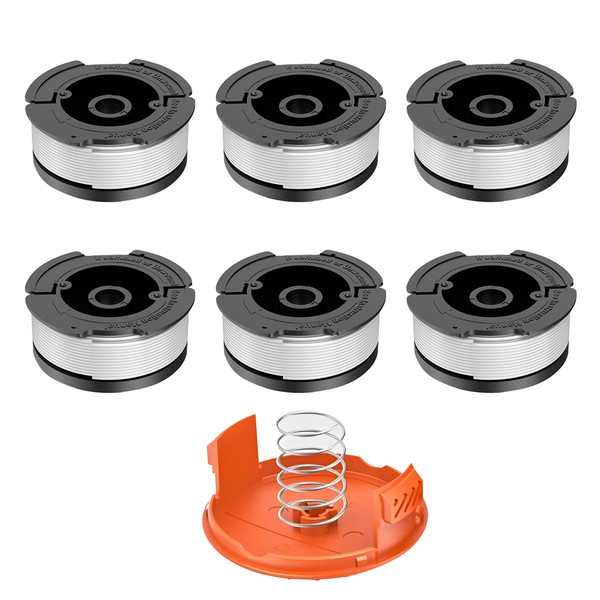 Grass Trimmer Thread Spools for Black Decker AF-100-3ZP AF-100 AF-100-BKP,