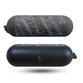 Glossy Glitter Speaker Skin Compatible with Beats Pill (2024) - Onyx Marble - Premium 3M Vinyl Protective Wrap Decal Cover - Easy to Apply | Crafted in The USA by MightySkins