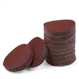 LEONTOOL Sanding Discs 3 Inch 100 Grit Hook and Loop Sandpaper 100Pcs Sanding Pad NO-Hole Aluminum Oxide Random Orbital Sander