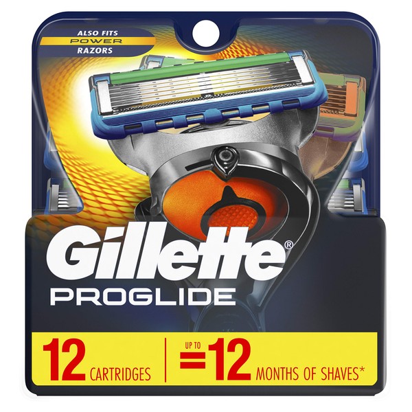 Gillette ProGlide Men's Razor Blade Refills, 12 Count