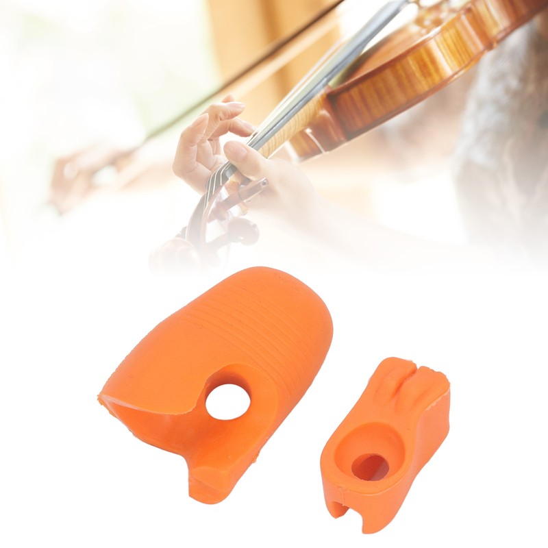 2 Pcs Violin Bow Grip Corrector Soft Reusable Silicone Violin