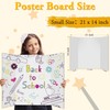 AKONEGE 3Pcs Small Trifold Poster Board, 21 x 14 inches