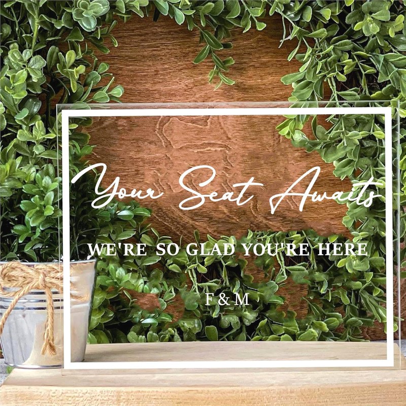 HAIDDLE White Your Seat Awaits Wall Sticker Decals