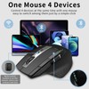 Bluetooth Mouse, RAPOO MT750 Wireless Mouse Multi-Device (Multi-Mode:BT 5.0/4.0/3.0+2.4Ghz) Laser