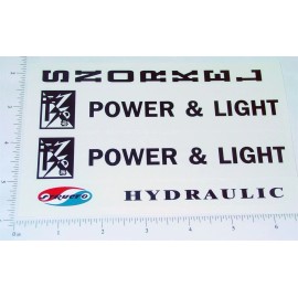 Structo Power & Light Snorkel Truck Sticker Set ST-115