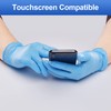 Schneider Blue Vinyl Synthetic Exam Gloves, Small, Box of 50,