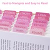 Bible Tabs, 72 Laminated Bible Tabs for Women and Men