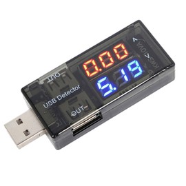 USB Voltage Current Tester, Digital Display, Voltage and Current Simultaneous Measurement, LED Display