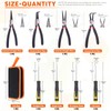 Rustark 8Pcs 7 Inch Snap Ring Pliers Heavy Duty Hook