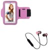 Running T6 Pink Sports Kit for BlackBerry Key2 Smartphone -