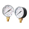 TEHAUX 2pcs Psi Npt Pressure Gauge High Compressor Gauge Compact