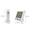 zaqwsx Weather Station Indoor/Outdoor Wireless Sensors Digital Thermometer Hygrometer LED