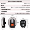4Pcs Turn Signals for Bicycles with Alarm, USB Charging Remote