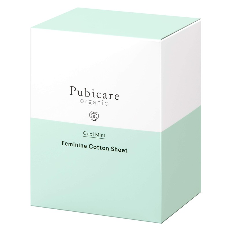 Puvicare Organic Feminine Cotton Sheet Cool Mint 20 Count