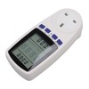 Power Meter Socket LCD Display Overload Protection LED Light Digital