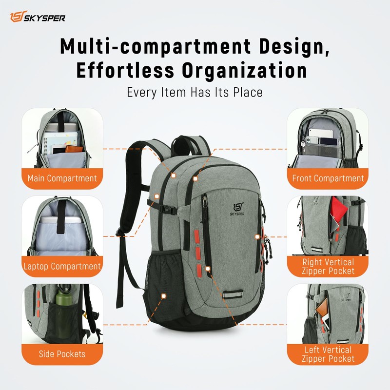 SKYSPER 30L Hiking Backpack Travel Men's Rucksack, Lightweight Day Pack