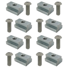 Truck Bed Deck Rail T Slot Nut Screw Kit Compatible with Toyota Tacoma & Tundra (8 Pack)