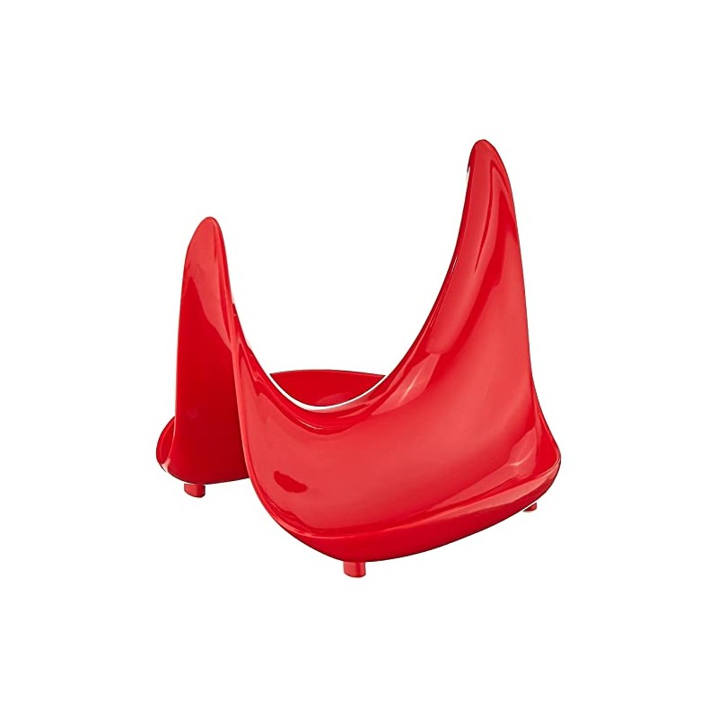 Hutzler Pot Lid Stand, Large, Red