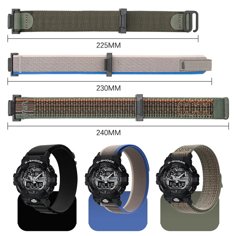 [SQHYWJ] Casio G-Shock Series Replacement Watch Strap, Nylon Material Loop