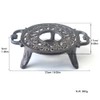 IWADECKY Heavy Duty Cast Iron Teapot Dish Warmer Stable Holder