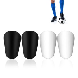 4 Stück Mini Schienbeinschoner für Fußball, Schienbeinschoner, leicht, Beinschutz für Männer, Frauen, Kinder, Sportschutzausrüstung, ideal für Wettbewerbe und Spiele, 10 x 6 cm