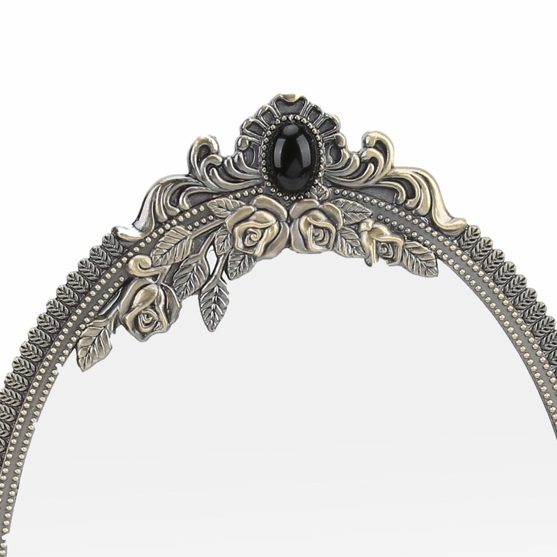 MakeUp Mirror EuropeanStyle Metal Retro DoubleSided Mirror for Bathroom Bedroom